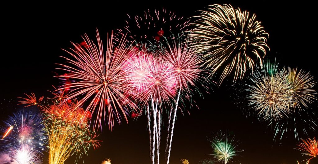 feu d'artifice saintes 2021