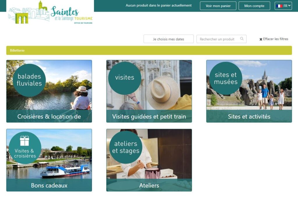 billetterie en ligne office de tourisme saintes
