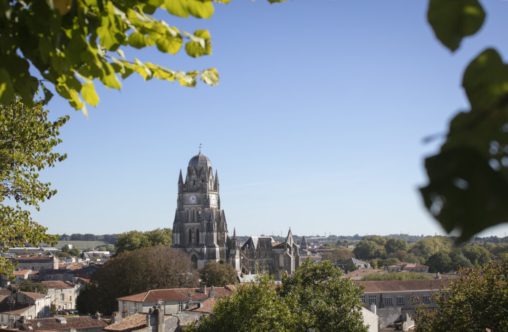 vue panoramique sur Saintes du Belvédère Saint-Louis